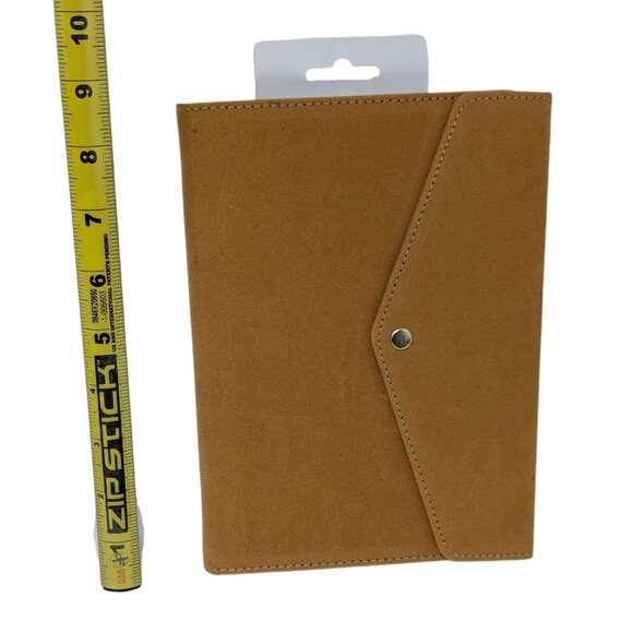 AC Point Planner Saddle Brown Suede Leatherette Snap Button Dot Grid -120 Sheets - Picture 5 of 7